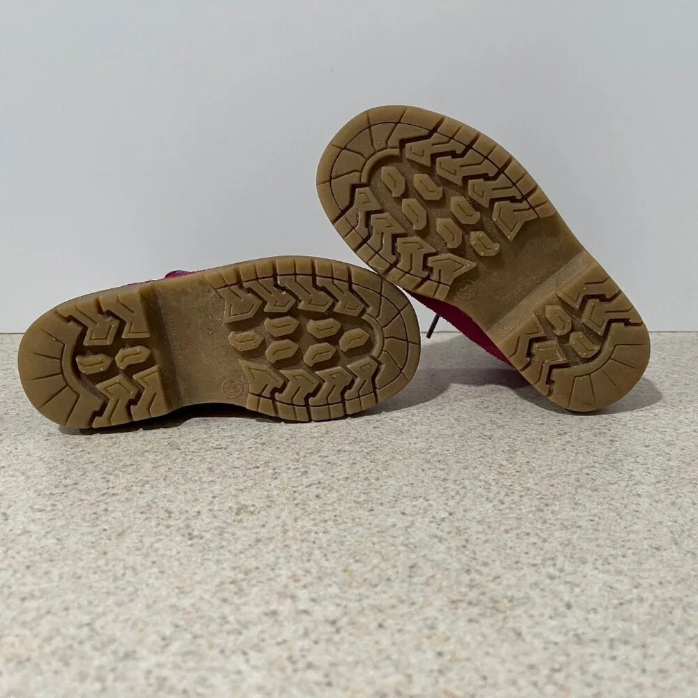 Pink Suede Boots for Kids – Size 9